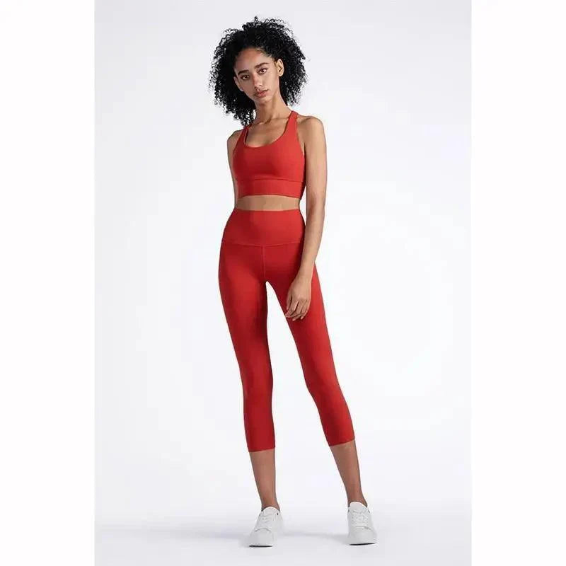 New High Quality Fabric Nylon Breathable Women Yoga Tops Bra Solid Color And Sports Wear Outdoor Exercise Clothes For Ladies