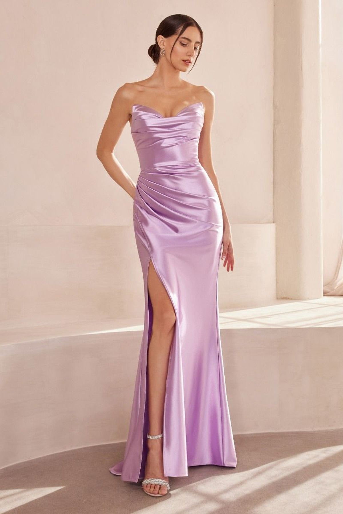 Dress Off the Shoulder Fitted Gown
